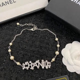 Chanel Pearl Strand With Integrated Crystal-Encrusted Logo Jewelry premium replica - image 4