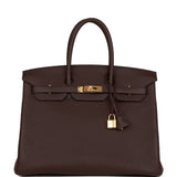 Hermès Birkin 35 Rouge Sellier Clemence Bag premium replica - image 1
