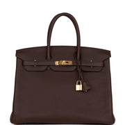 Hermès Birkin 35 Rouge Sellier Clemence Bag premium replica - image 1