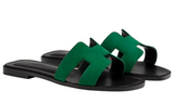 Hermès Hermès Slipper Oran Electric Green Slides premium replica - image 2