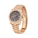 Rolex Datejust Diamond Bezel Black Dial Watch premium replica - image 2