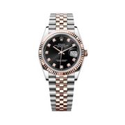 Rolex Datejust Oystersteel-Everose Watch – Black Dial, Rose Gold premium replica - image 1