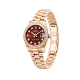 Rolex Datejust Red Dial Diamond Bezel Watch premium replica - image 2