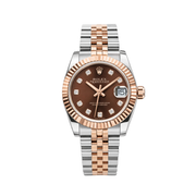 Rolex Datejust Two-Tone Chocolate Diamond Watch premium replica - image 1
