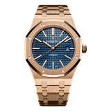 Audemars Piguet Royal Oak Selfwinding Pink Gold Blue Dial Watch – Rose Gold premium replica - image 1