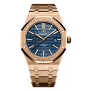Audemars Piguet Royal Oak Selfwinding Pink Gold Blue Dial Watch – Rose Gold premium replica - image 1