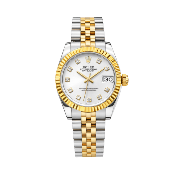 Rolex Datejust Two-Tone Fluted Bezel Jubilee Watch