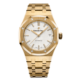 Audemars Piguet Royal Oak Selfwinding Yellow Gold Silver Dial Watch premium replica - image 1