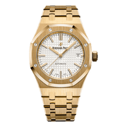 Audemars Piguet Royal Oak Selfwinding Yellow Gold Silver Dial Watch premium replica - image 1