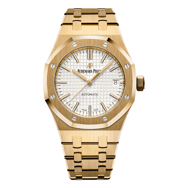Audemars Piguet Royal Oak Selfwinding Yellow Gold Silver Dial Watch