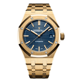Audemars Piguet Royal Oak Selfwinding Yellow Gold Blue Dial Watch premium replica - image 1