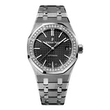 Audemars Piguet Royal Oak Selfwinding Stainless Steel Diamond Bezel Black Dial Watch premium replica - image 1