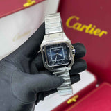 Cartier Santos De Steel Blue Dial Watch premium replica - image 4