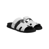 Hermès Hermès Slipper Chypre White Leather Slides premium replica - image 2