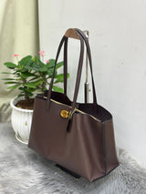 Coach Bag Willow Tote Dark Stone Brown Bag premium replica - image 4