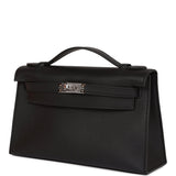 Hermès Kelly Pochette Black Swift Bag premium replica - image 4