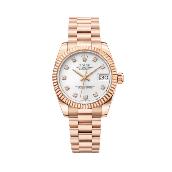 Rolex Datejust White Dial Watch