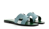 Hermès Hermès Slipper Oran Mint Goatskin Slides premium replica - image 2