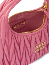 Miu Miu Wander Shoulder Matelassé Nappa Leather Wallet – Pink premium replica - image 3