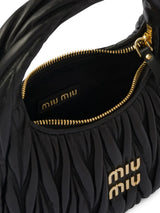 Miu Miu Wander Shoulder Matelassé Nappa Leather Wallet – Black premium replica - image 2