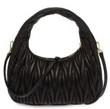 Miu Miu Wander Shoulder Matelassé Nappa Leather Wallet – Black premium replica - image 3