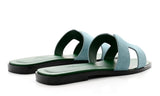 Hermès Hermès Slipper Oran Mint Goatskin Slides premium replica - image 3