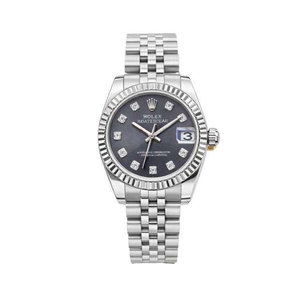 Rolex Datejust Oystersteel Purple Dial Watch