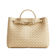 Bottega Veneta Andiamo Beige Leather Tote Bag premium replica - image 1