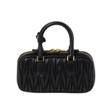 Miu Miu Arcadie Matelassé Nappa Leather Wallet – Black premium replica - image 2