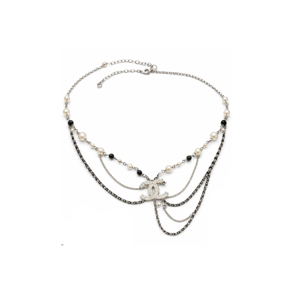 Chanel Long Cc Multi-Strand Lariat Necklace Jewelry