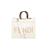 Fendi White Leather Sunshine Tote Wallet premium replica - image 1