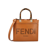 Fendi Sunshine Small Tote Brown Calf Leather Bag premium replica - image 1