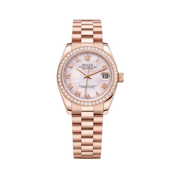 Rolex Datejust 31 Everose Gold-President Bracelet Watch