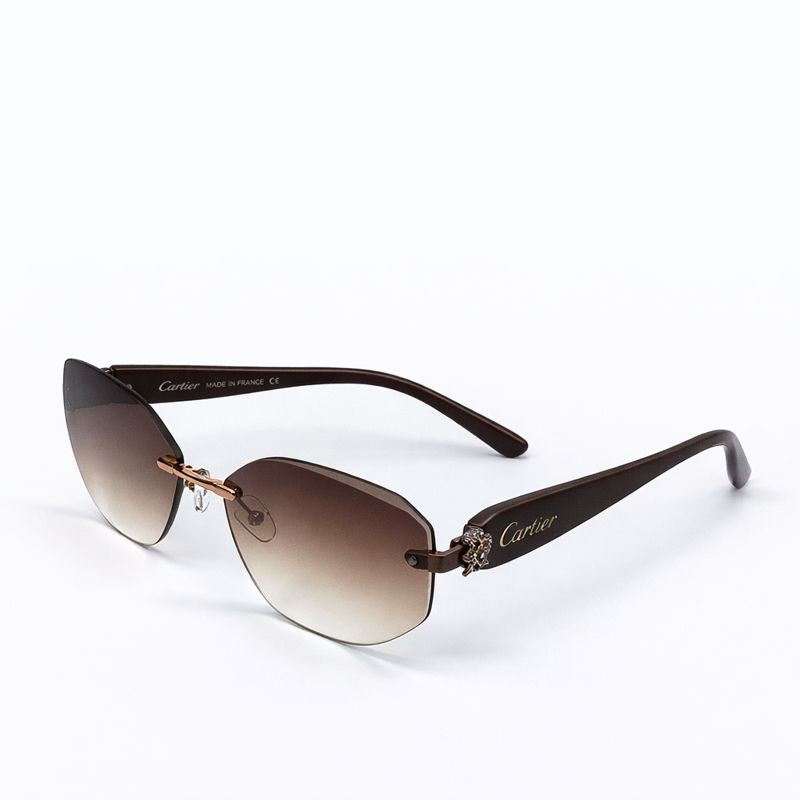Cartier Elegant Tortoise Shell Aviator Sunglasses premium replica - image 1