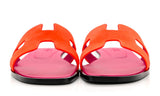 Hermès Hermès Slipper Oran Orange Goatskin Slides premium replica - image 5