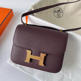 Hermès Constance 18 Trench Burgundy Bag premium replica - image 4