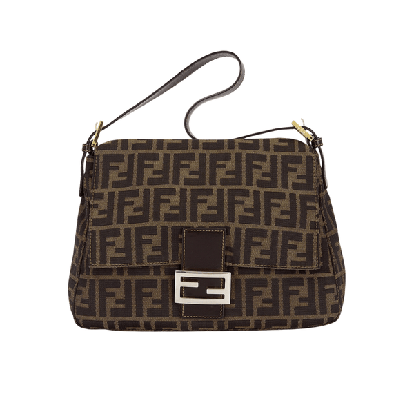 Fendi Zucca Mamma Baguette Shoulder Bag