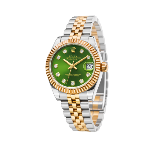 Rolex Datejust Olive Green Dial Watch premium replica - image 2