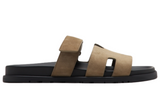Hermès Hermès Slipper Chypre Brown Suede Slides premium replica - image 5