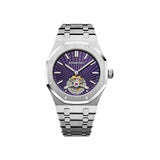 Audemars Piguet Royal Oak Selfwinding Flying Tourbillon Stainless Steel Smoked Blue Dial premium replica - image 1