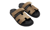 Hermès Hermès Slipper Chypre Brown Suede Slides premium replica - image 2