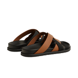 Hermès Slipper Chypre Orange Leather Slides premium replica - image 3