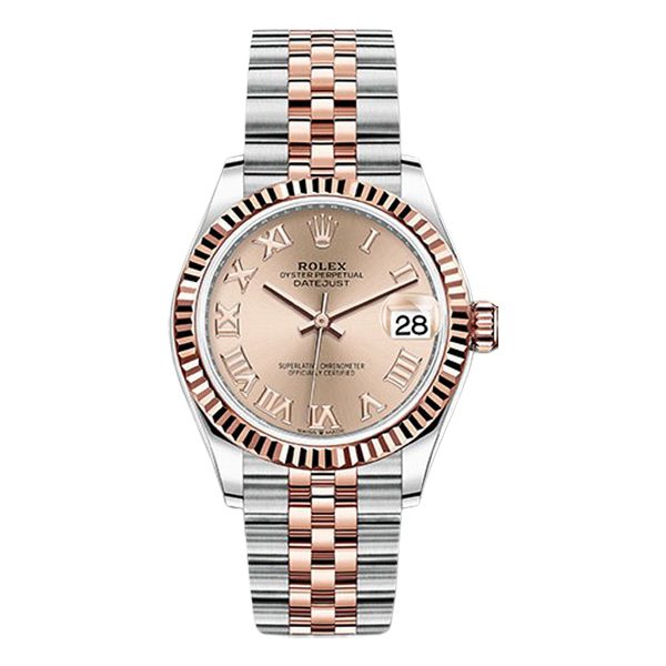 Rolex Datejust And Rose Dial Watch