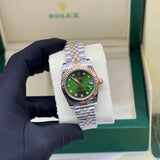Rolex Datejust Olive Green Dial Watch premium replica - image 3