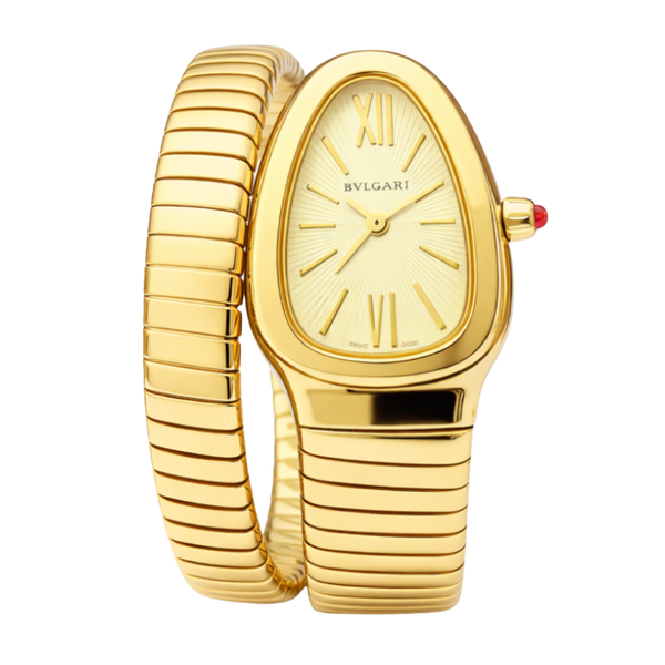 Bvlgari Serpenti Tubogas Spiral Steel Yellow Gold Watch