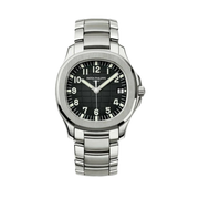 Patek Philippe Aquanaut Black Dial Silver Tone Watch premium replica - image 1