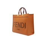 Fendi Sunshine Small Tote Brown Calf Leather Bag premium replica - image 2