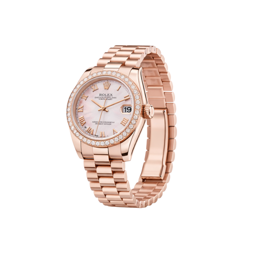 Rolex Datejust 31 Everose Gold-President Bracelet Watch premium replica - image 2