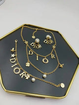 Dior Layered Stylish Necklace Gold Jewelry premium replica - image 5