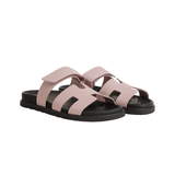 Hermès Slipper Chypre Pink Goatskin Slides premium replica - image 2